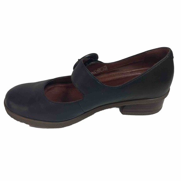 Dansko Dark Leather Mary Jane Loafers - Picture 9 of 15
